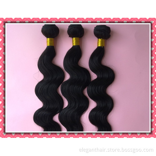 2015 Hot Style Unprocessed Brazilian Virgin Hair Extension Body Wave 18" Natural Color